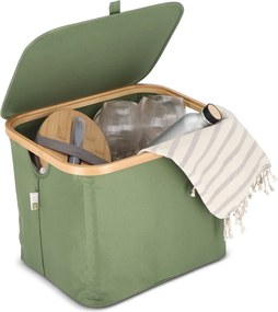 Cos pentru rufe NOLVIO 40 L, verde