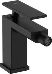 Baterie bideu Hansgrohe Tecturis E monocomanda finisaj negru mat cu ventil Pop-Up
