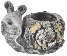 InDecor Ghiveci ceramic pentru flori melc Ebi, 30x 23 x 23 cm