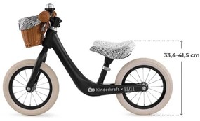 KINDERKRAFT - Bicicletă de echilibru RAPID 2 Negru Lunar Bizuu