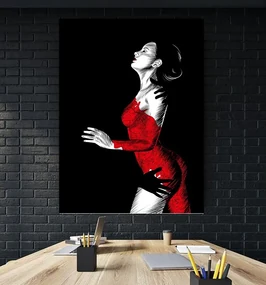 Tablou canvas Girl in Red - 60x40 cm 60x40 cm