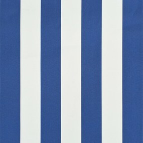 Copertina retractabila, albastru si alb, 350 x 150 cm Albastru si alb, 350 x 150 cm