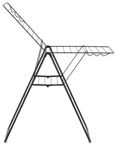 Brabantia Hangon Uscător de rufe 1004165, 20 m, 6 umerașe, Reglabil, Încuietoare pentru copii, Negru/mat