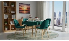 Scaun de sufragerie THEO turcoaz