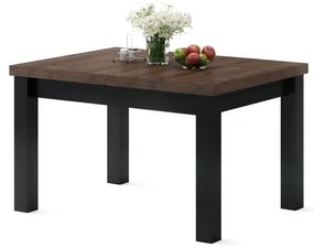 Mazzoni ROYAL Stejar Maro/Negru Mat - MASĂ EXTENSIBILĂ PÂNĂ LA 2,7 m