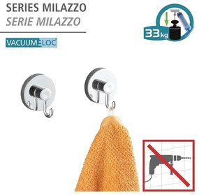 Set de accesorii de baie gri autoadeziv Milazzo – Wenko