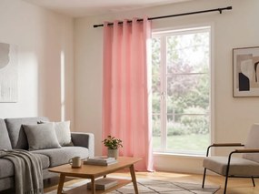 Draperie OXFORD LIGHT 140x250 cm, roz Agatat: Inele metalice