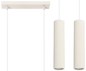 Lustră pe cablu Sollux SL.1593 KARBON 2xGU10/10W/230V crem