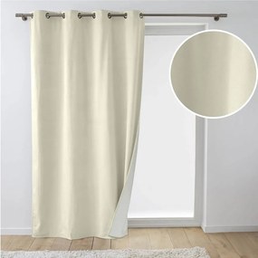Draperie crem termoizolantă din catifea 140x260 cm Polarchic – douceur d'intérieur