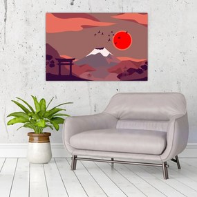 Tablou - Munții Fuji (90x60 cm)