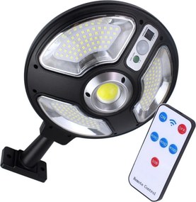 Lampa Solara Rotunda cu Senzor de Miscare, Suport Reglabil 360, IPX65 si Telecomanda
