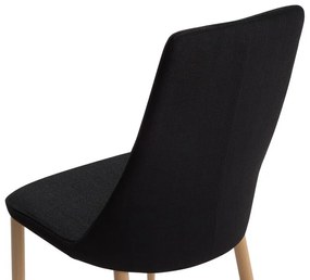 Set 2 buc. scaune pentru sufragerie Clenot (negru). 1009887