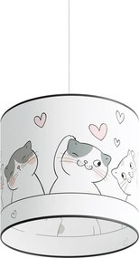 Lustră pentru copii albă Puss – Sollux