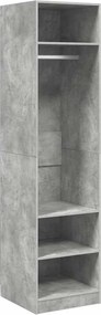 vidaXL Șifonier, gri beton, 50x50x200 cm, lemn prelucrat