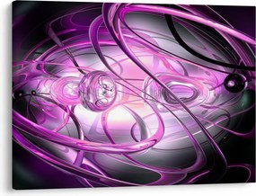 Tabloul cu abstracție frumoasă în violet (70x50 cm)