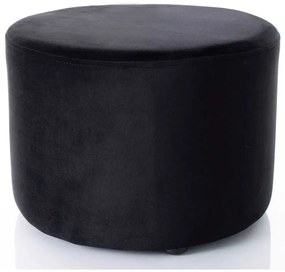 Taburet Caen A Velvet, negru
