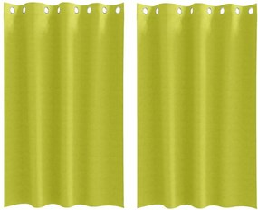 vidaXL Perdele Opaque cu Inel 2 pcs Verde 175 x 140 cm Poliester