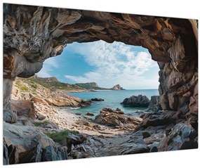 Tablou - Peșteră lângă mare (90x60 cm)