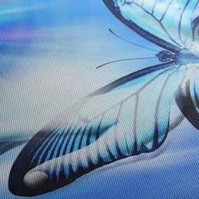 Tablou - Fluture, simbolul speranței (cu ceas) (90x30 cm)