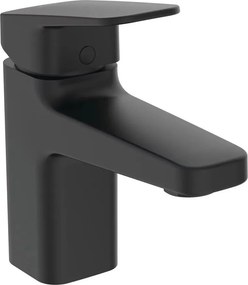 Baterie lavoar Ideal Standard Ceraplan H75 negru mat cu ventil Pop-Up metalic