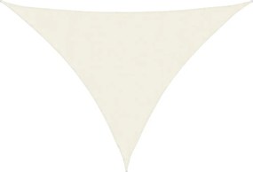 vidaXL Pânză parasolar, crem, 3x4x4 m, țesătură oxford, triunghiular