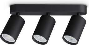 Plafoniera DYNAMITE PL3 LINEAR ROUND NERO