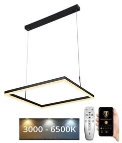Lustră LED dimabilă pe cablu LED/55W/230V 3000-6500K + telecomandă
