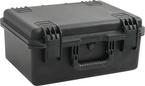 vidaXL Carcasă de transport portabilă, negru, 49x38x23 cm, PP