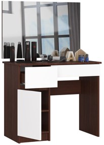 Masă de toaletă Parijat (wenge + Alb) (cu oglindă) (S). 1070897