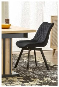 Masă de bucătărie Lamello 160 cm, stejar artisan / negru