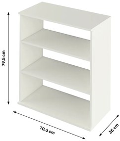 Bibliotecă RESITA TIP 4, albă