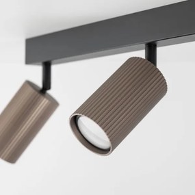 Spot TUNE 3xGU10/10W/230V negru/maro