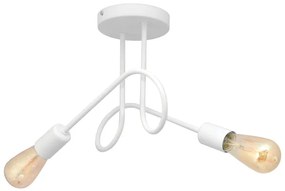 Lustr pentru copii OXFORD 2xE27/15W/230V alb montat pe tavan