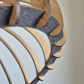 Lustră pe cablu TUCCI 1xE27/60W/230V stejar