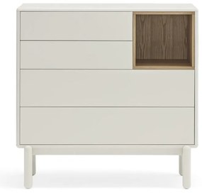 Comodă crem 90x90x40 cm Corvo – Teulat