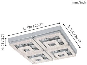 Plafonieră LED Eglo 95661 FRADELO LED/48W/230V