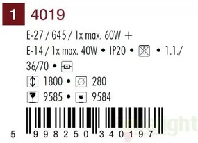 Lampadar, lampa de podea dubla Pearl Classic 4019 RX