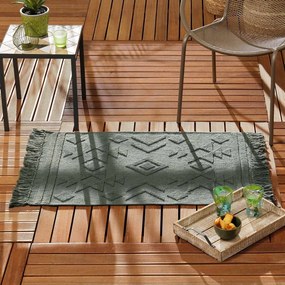 Covor verde închis lavabil 60x90 cm Cilaos – douceur d'intérieur