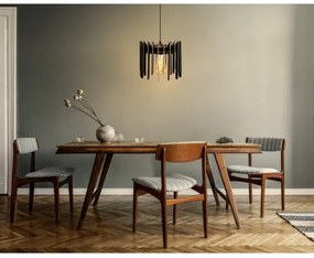 Lustră pe cablu 1xE27/60W/230V negru d. 23 cm