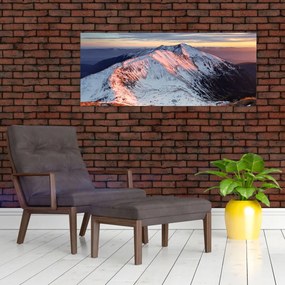 Tablou - Panoramă montană de iarnă II. (120x50 cm)