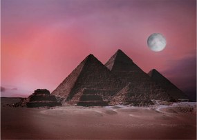 Tablou pe sticlă - Piramidă, Giza, Egipt (70x50 cm)