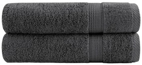 vidaXL Prosoape duș premium SOLUND 2 buc antracit 70x140cm 600gsm