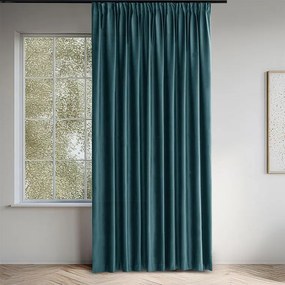 decoDoma Draperie catifelată FILUMI petrol 140 x 250 cm 1 buc