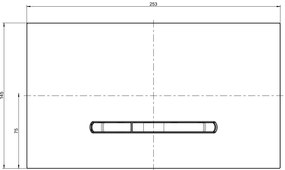 Clapeta de actionare, antracit mat, Villeroy  Boch ViConnect