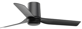 Ventilator de tavan FARO 33834 MINI PUNT TUB S negru d. 90 cm + telecomandă