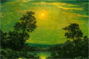 Tablou - Imitator of Ralph Albert Blakelock, Moonlight, reproducere (90x60 cm)