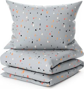 Lenjerie de pat din crepon pentru patut Renforce PINTURA gri Dimensiune lenjerie de pat: 45 x 65 cm | 90 x 140 cm