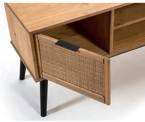 Comodă TV din lemn de pin 180x52 cm Natasha – Marckeric