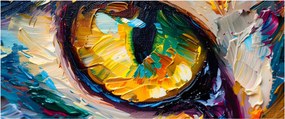 Tablou - Ochi de pisică Pictură (120x50 cm)