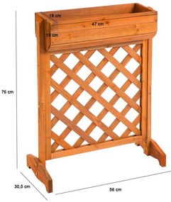 Jardiniera lemn pentru gradina